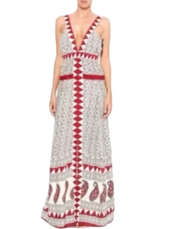 NWOT RARE Jen’s Pirate Booty Paisley Deep V Maxi Dress | Boho Southwestern Indie - Picture 15 of 16